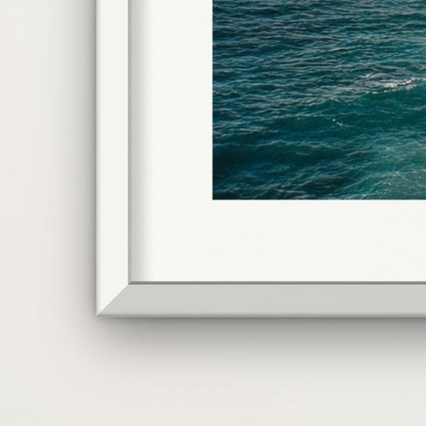 White frame corner